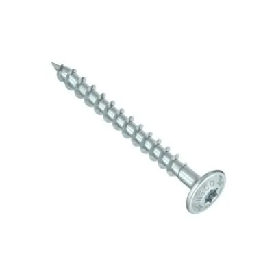 HECO-TOPIX-plus, vis à plateau, T-Drive, filet total variable, zingué blanc, A3K - Réf. 61969