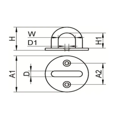 Grands sabots à ailes intérieures, gamme GLI ECONOMIQUE (développé 500mm, épaisseur 2.5mm, profondeur 90mm) - Réf. GLI500/80/2,5