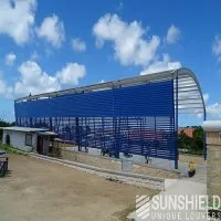 Vignette de l'article : Mur à persiennes, 150E, École internationale, Oranjestad, Aruba