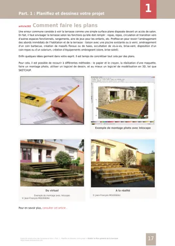 Extrait de la rubrique comment faire les plans?