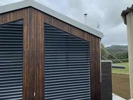 Persiennes multiples, 150E, Clover Farm, IMP House, Île de Wright, Royaume-Uni