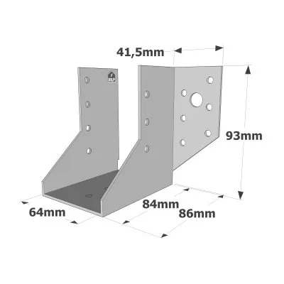 Sabots à ailes extérieures, gamme SAE CLASSIQUE (épaisseur 2mm, profondeur 84mm) - Réf. SAE250/64/2