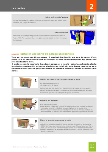 Extrait de la rubrique porte