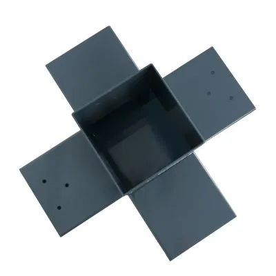 Grands sabots à ailes extérieures, gamme GLE ECONOMIQUE (développé 380mm, épaisseur 2.5mm, profondeur 90mm) - Réf. GLE500/100/2,5