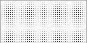 Blanc signalisation perforé <br> RAL 9016