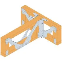 Fixation sur une poutre métallique ajourée