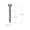 Vis connecteurs acier sur bois, SSH8.0X60 - Réf. 75136