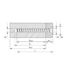 Vis HECO MULTI-MONTI-plus F - tête fraisée - D7,5 x L60 (48511/42590) - Réf. 48511