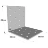 Dimensions de l'équerre ES11/80