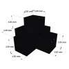 Dimensions du connecteur SUNDIY Noir mat RAL9005 - 120mm à 5 directions - Forme +