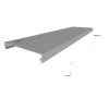 Couvertine d'acrotère plate - Gamme 280 - Aluminium 15/10 - Longueur 3000mm - Réf. CP15-280-3000